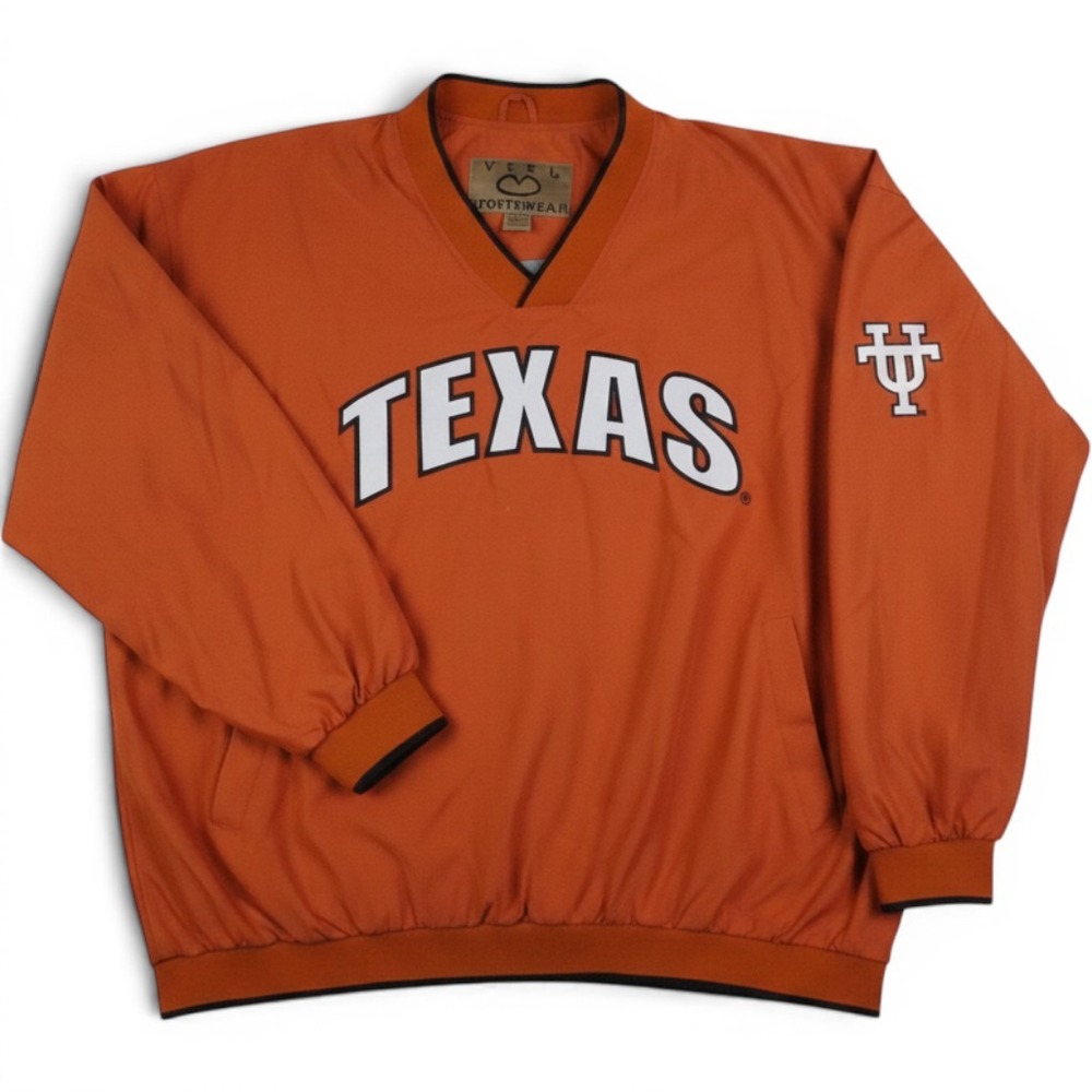 Vesi Sportswear Texas Longhorns Pullover Windbreaker Burnt Orange XXL
